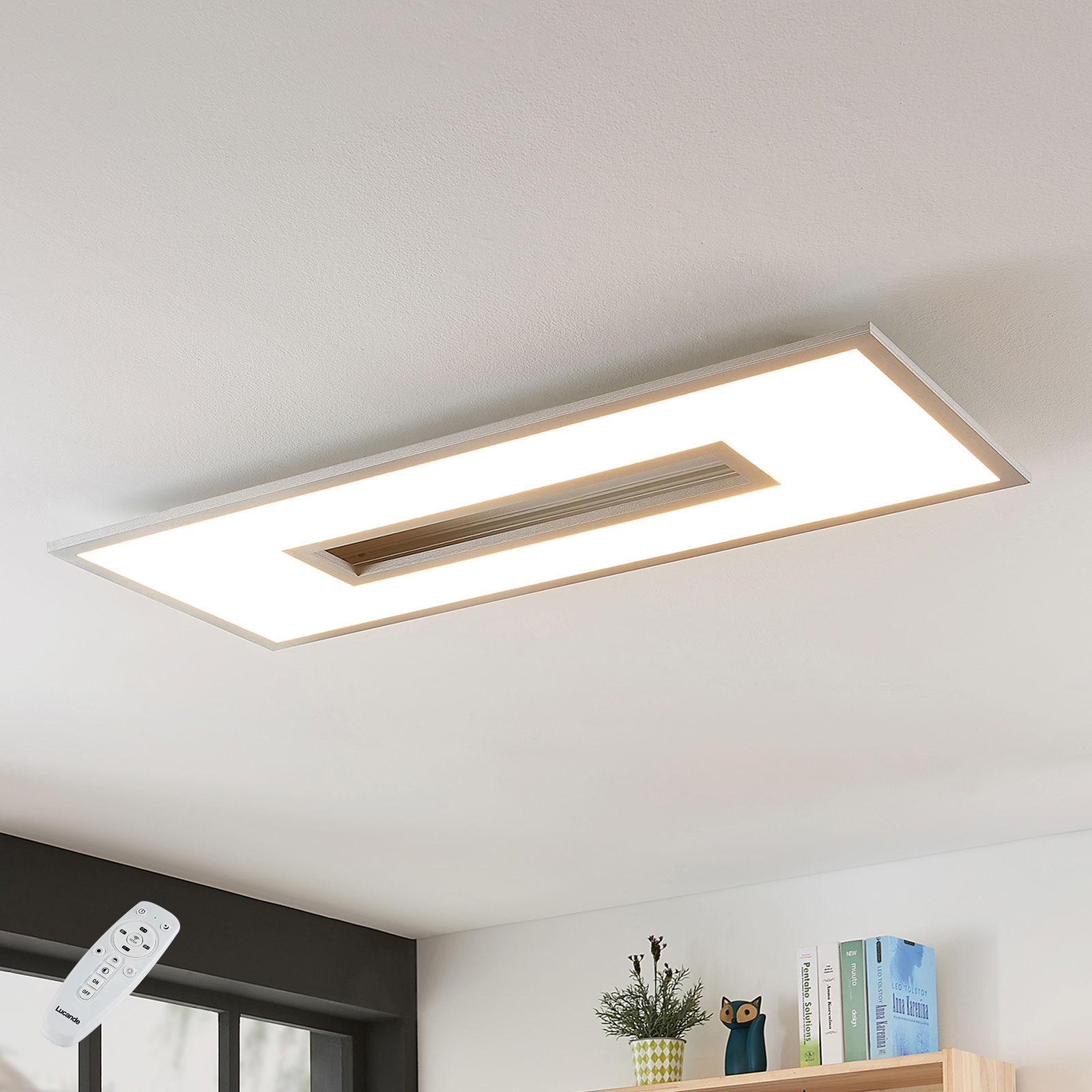 LED-taklampa Durun, dimbar, CCT, 96 cm