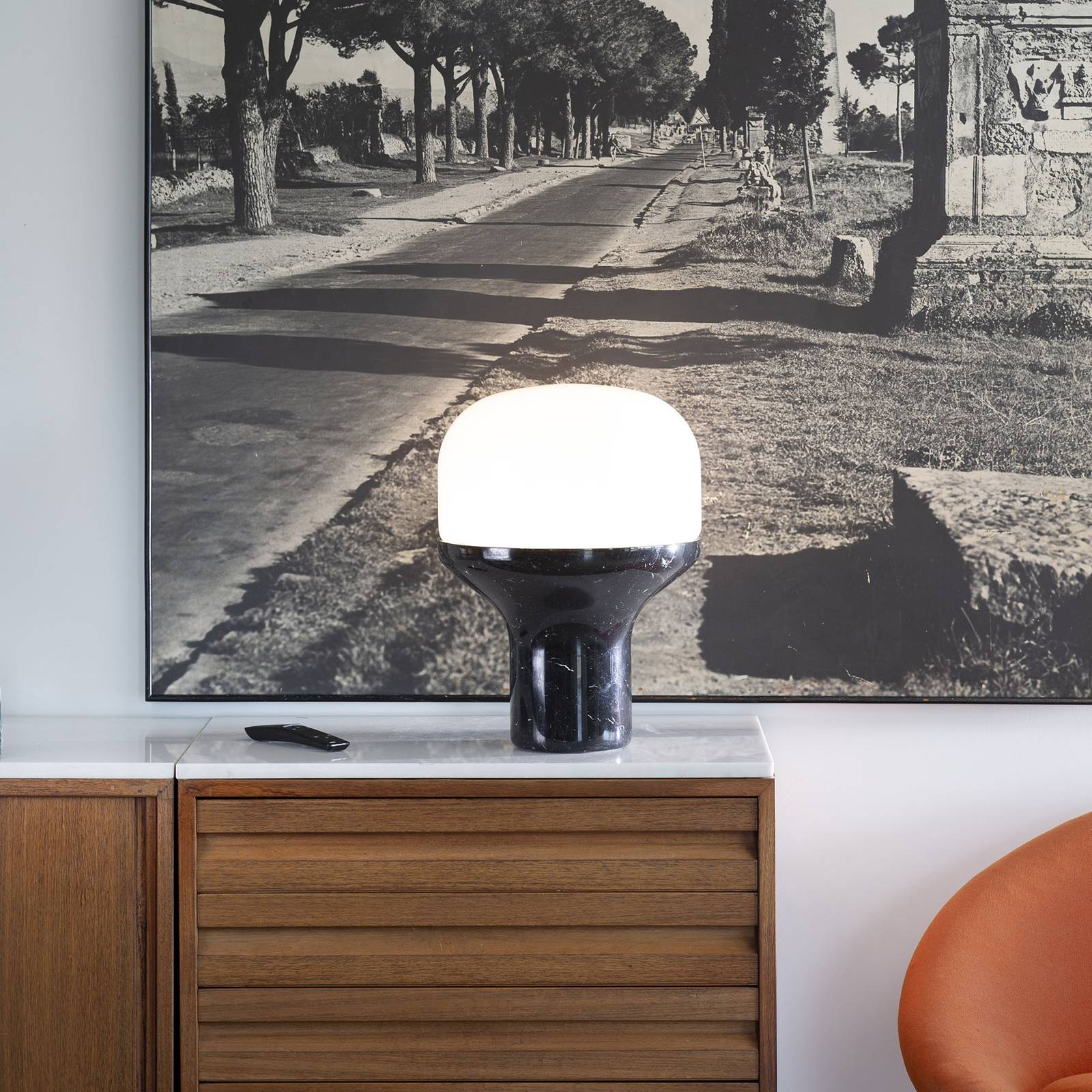 Martinelli Luce Delux bord 43 cm marmor svart