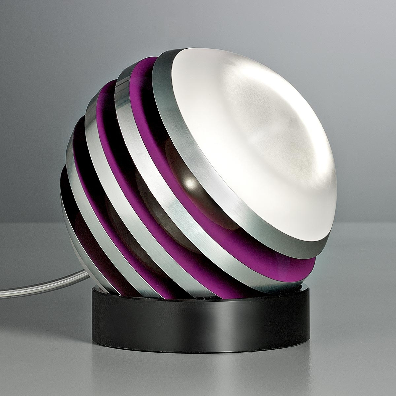 Jordgubbsfärgad, originell LED-bordslampa BULO