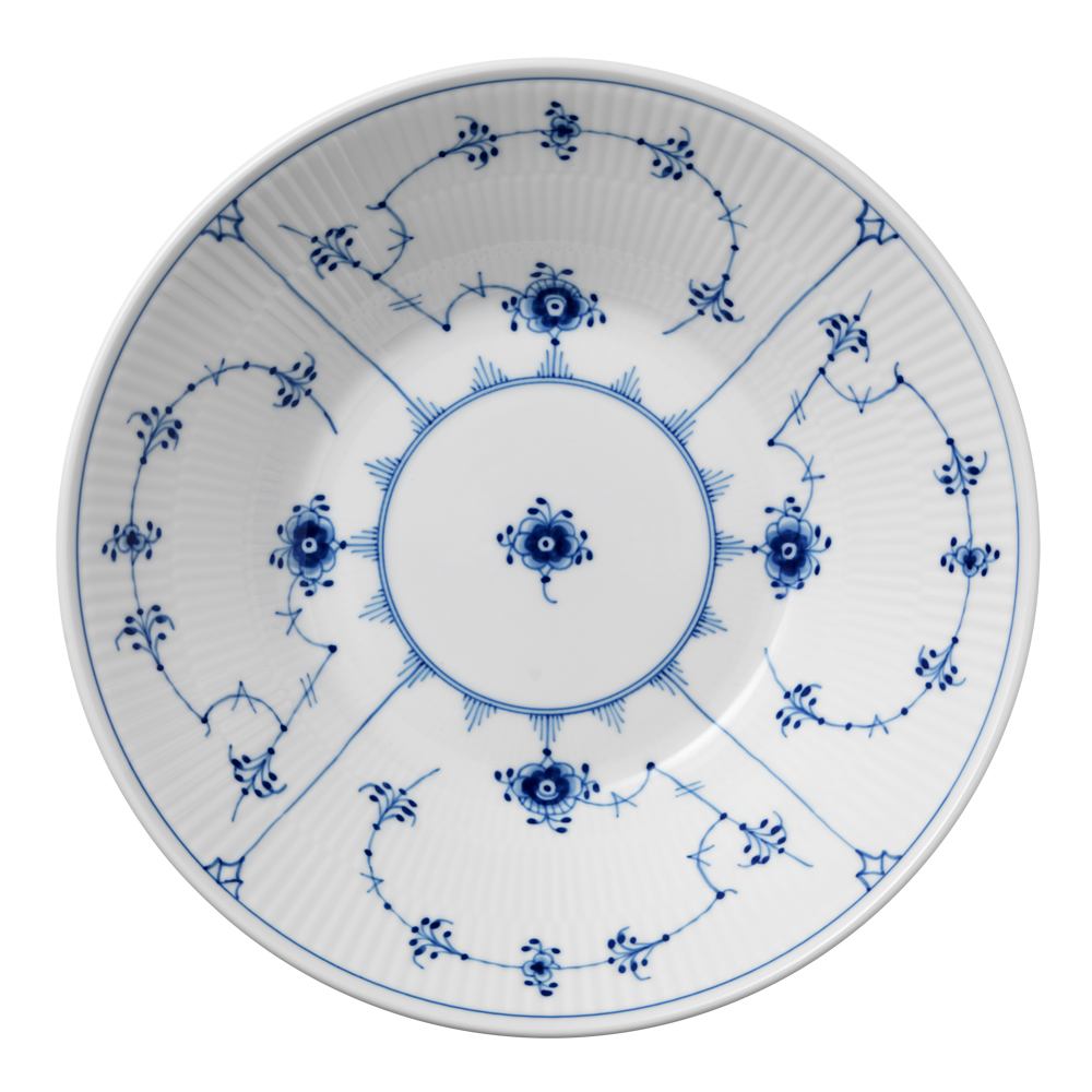 Royal Copenhagen - Blue Fluted Plain Tallrik djup 24 cm