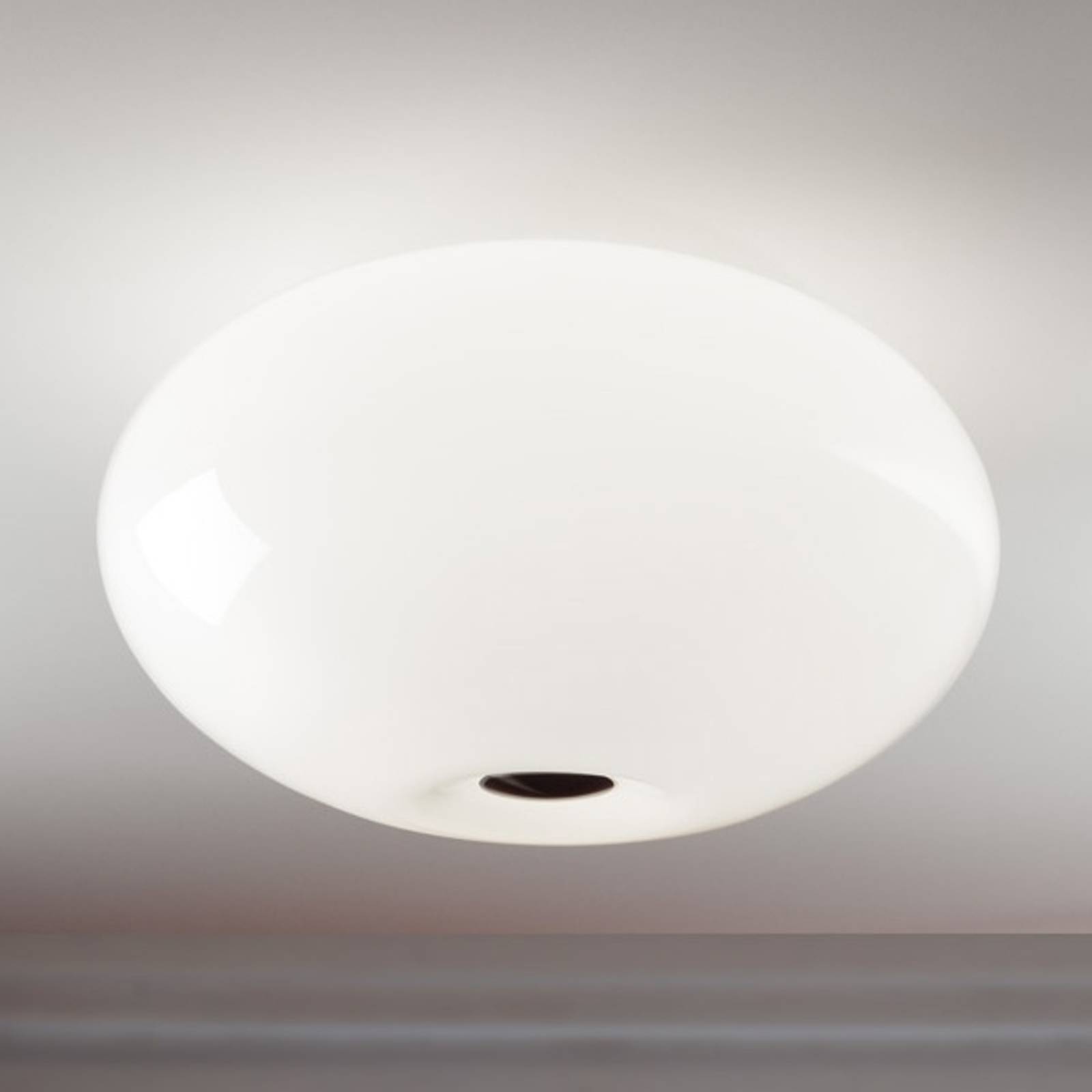 Vacker taklampa AIH 38 cm, glänsande vit
