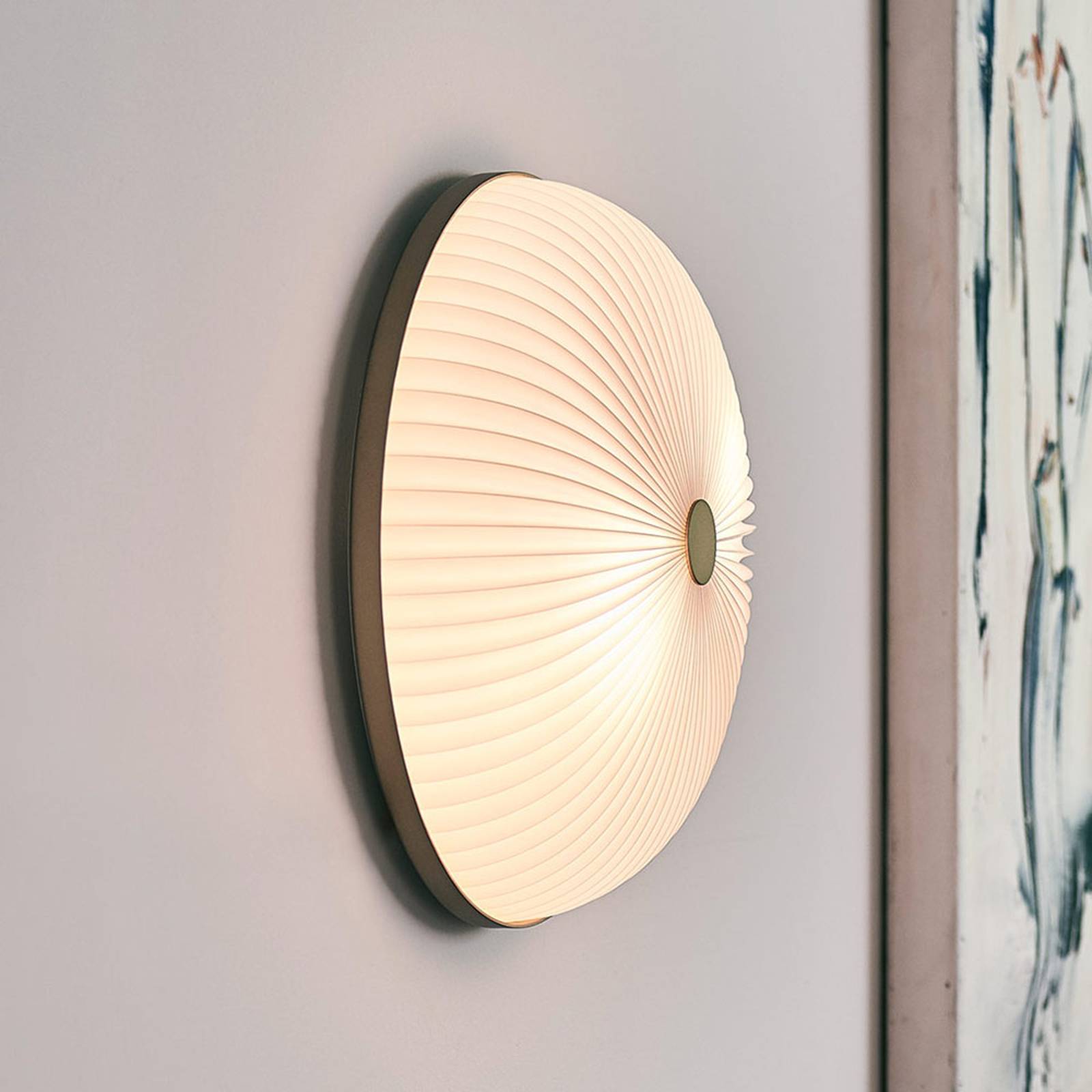 LE KLINT Lamella vägglampa guldfärgad 35 cm
