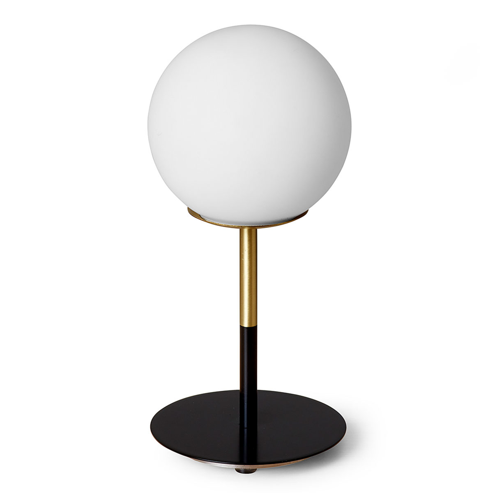 Mässingsbordslampa Jugen med svart fot