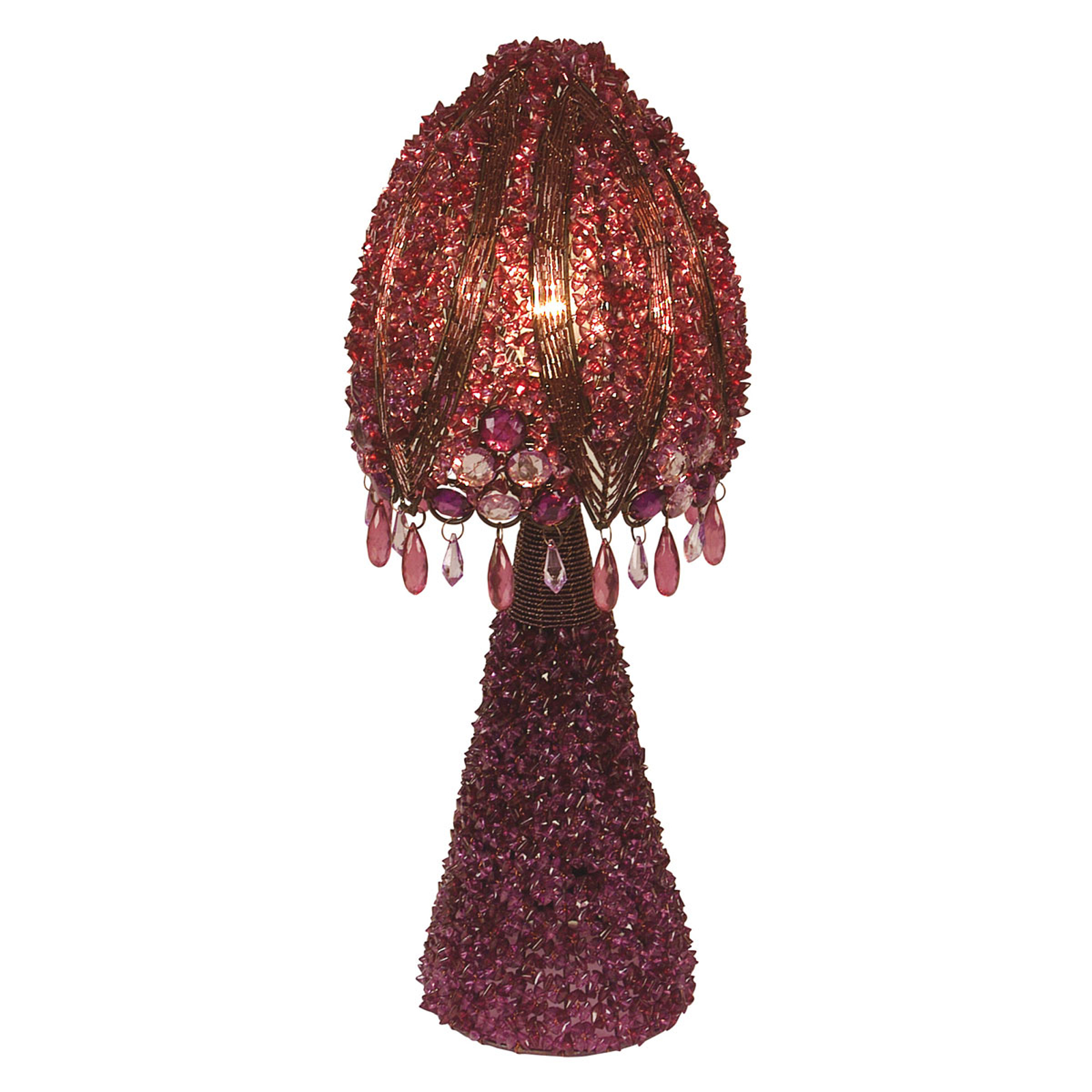 Bordslampa Perla 45 cm lila
