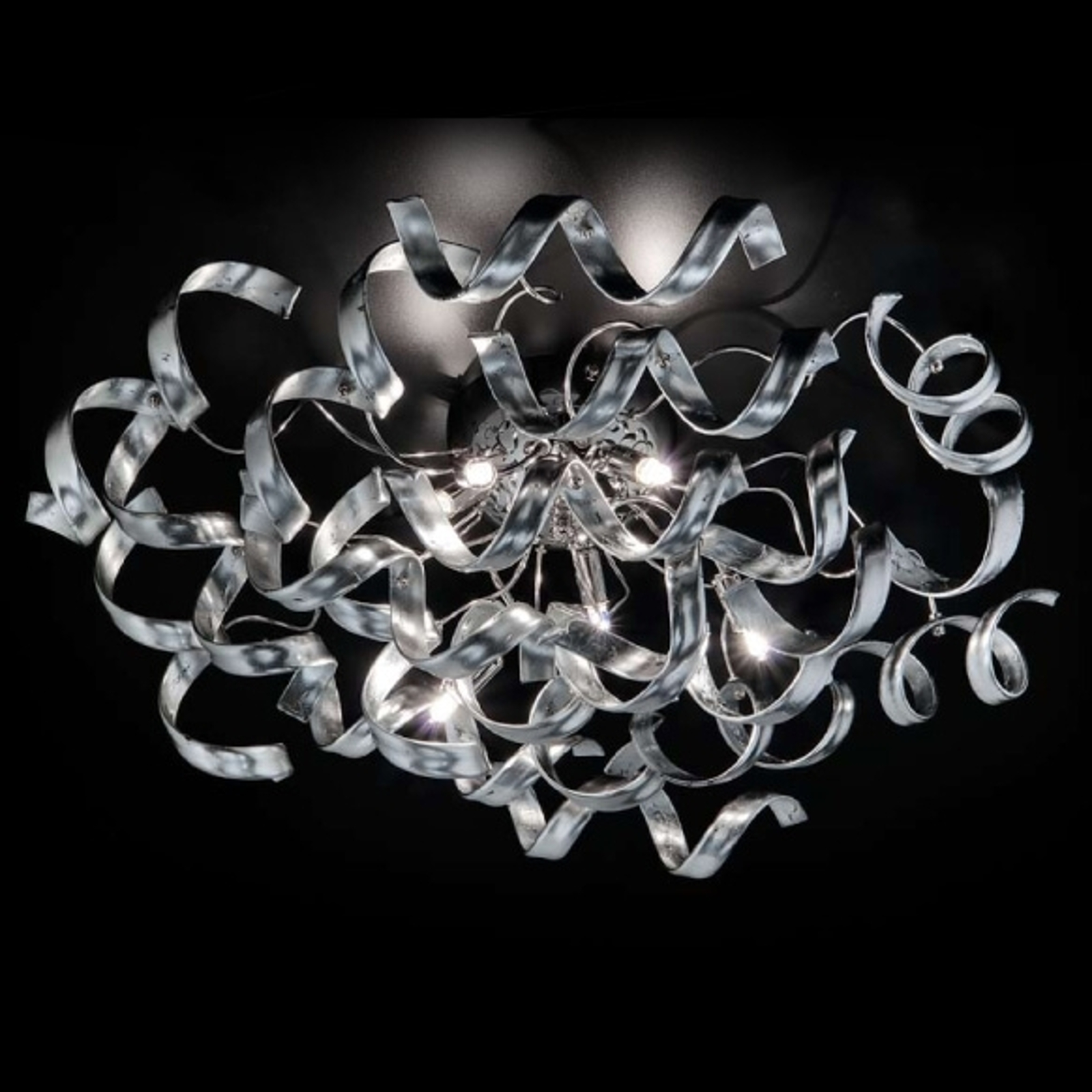 Strålande plafondlampa Silver