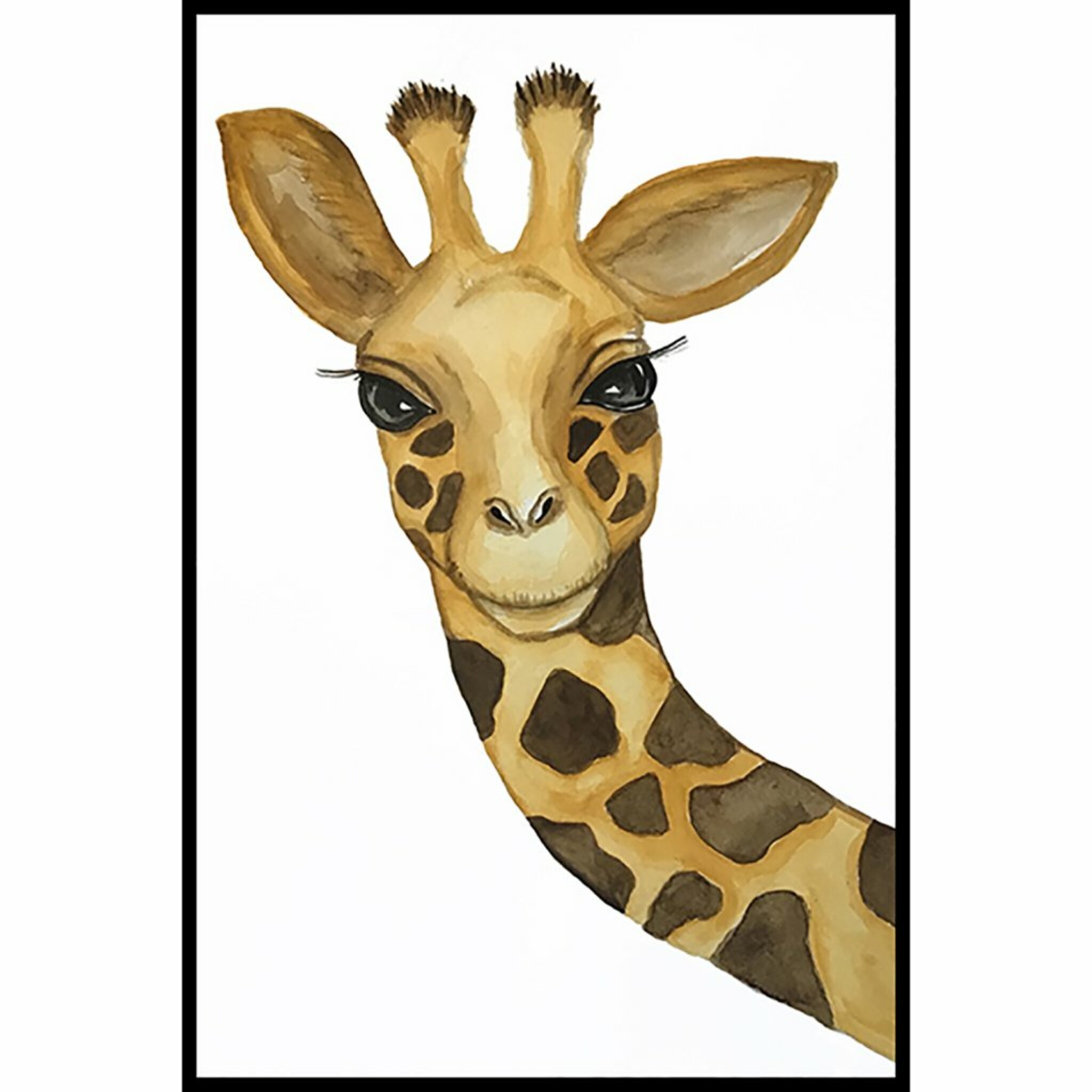 Curious Giraffe Poster