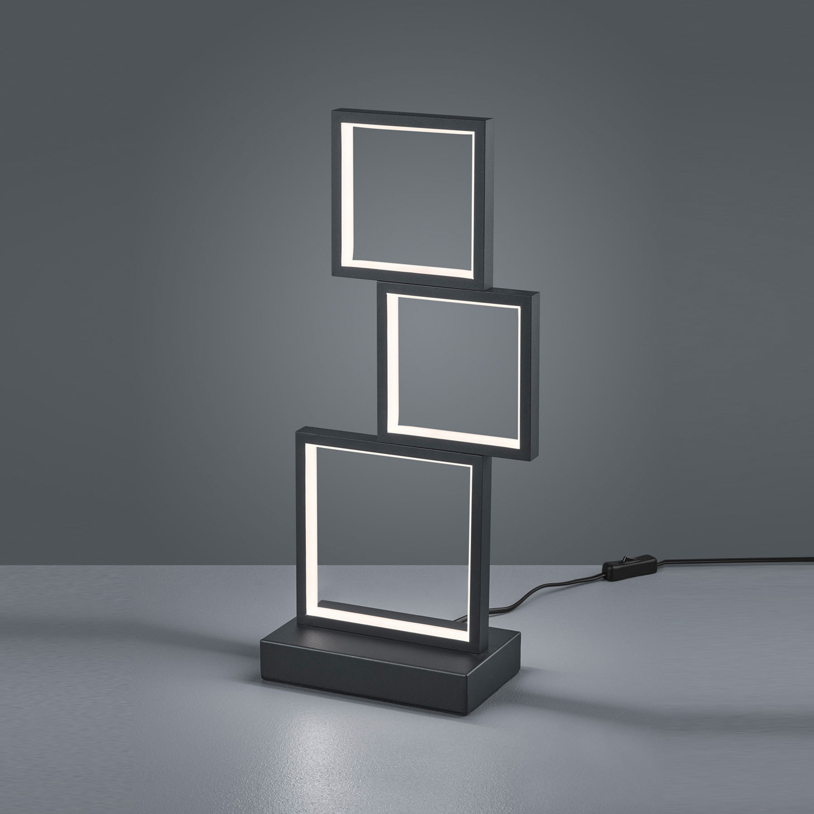 LED-bordslampa Sorrento, svart matt