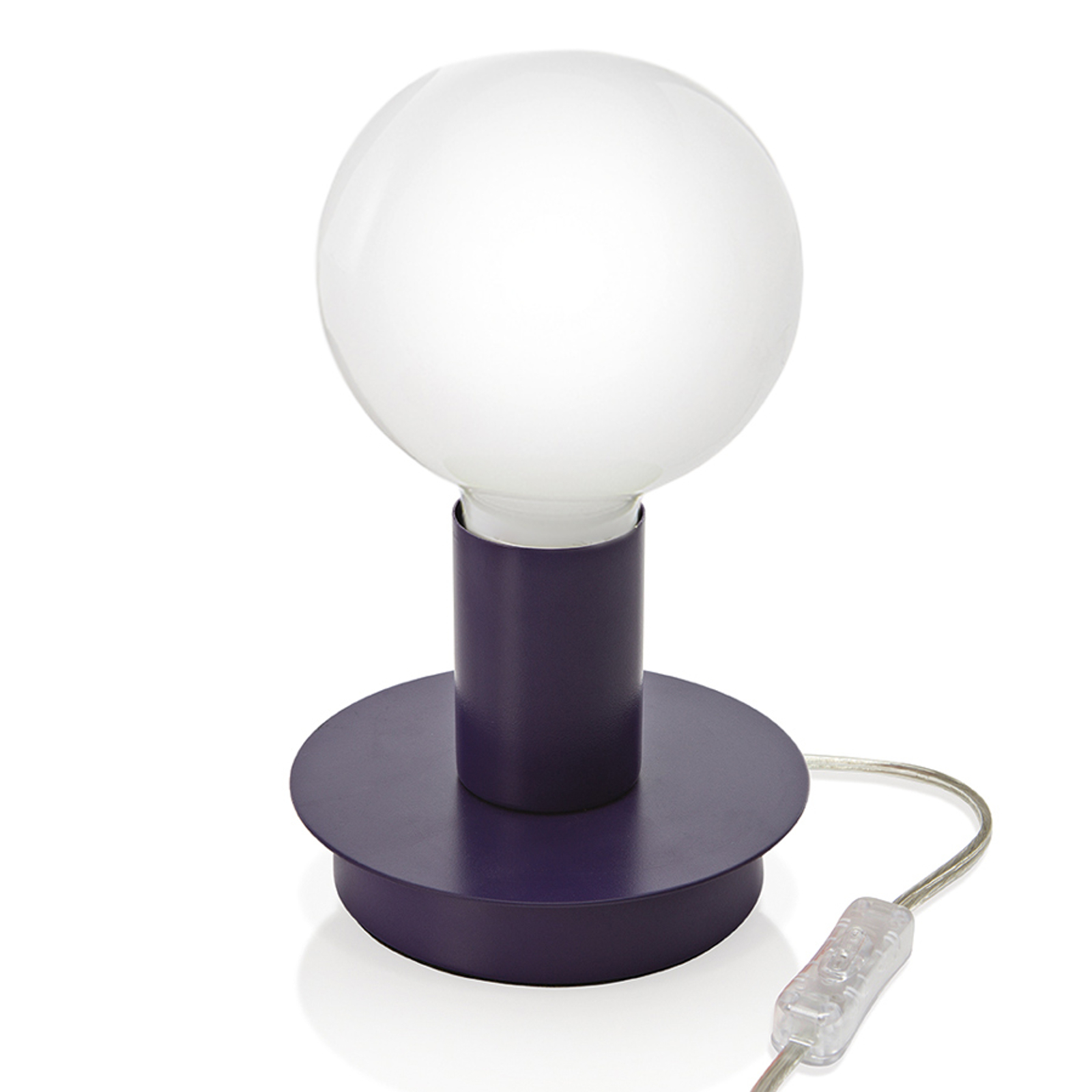 Puristisk bordslampa Lumetto - violett