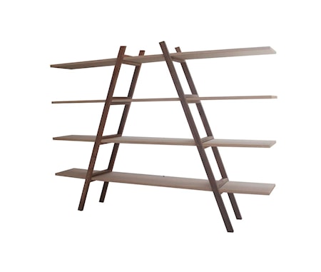 Hylla Display S Natur Återvunnen Teak B 270 H: 208 D: 48