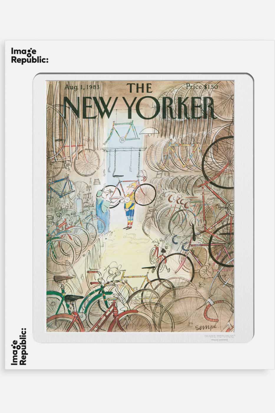 Poster The New Yorker Garage velos 40x50 cm