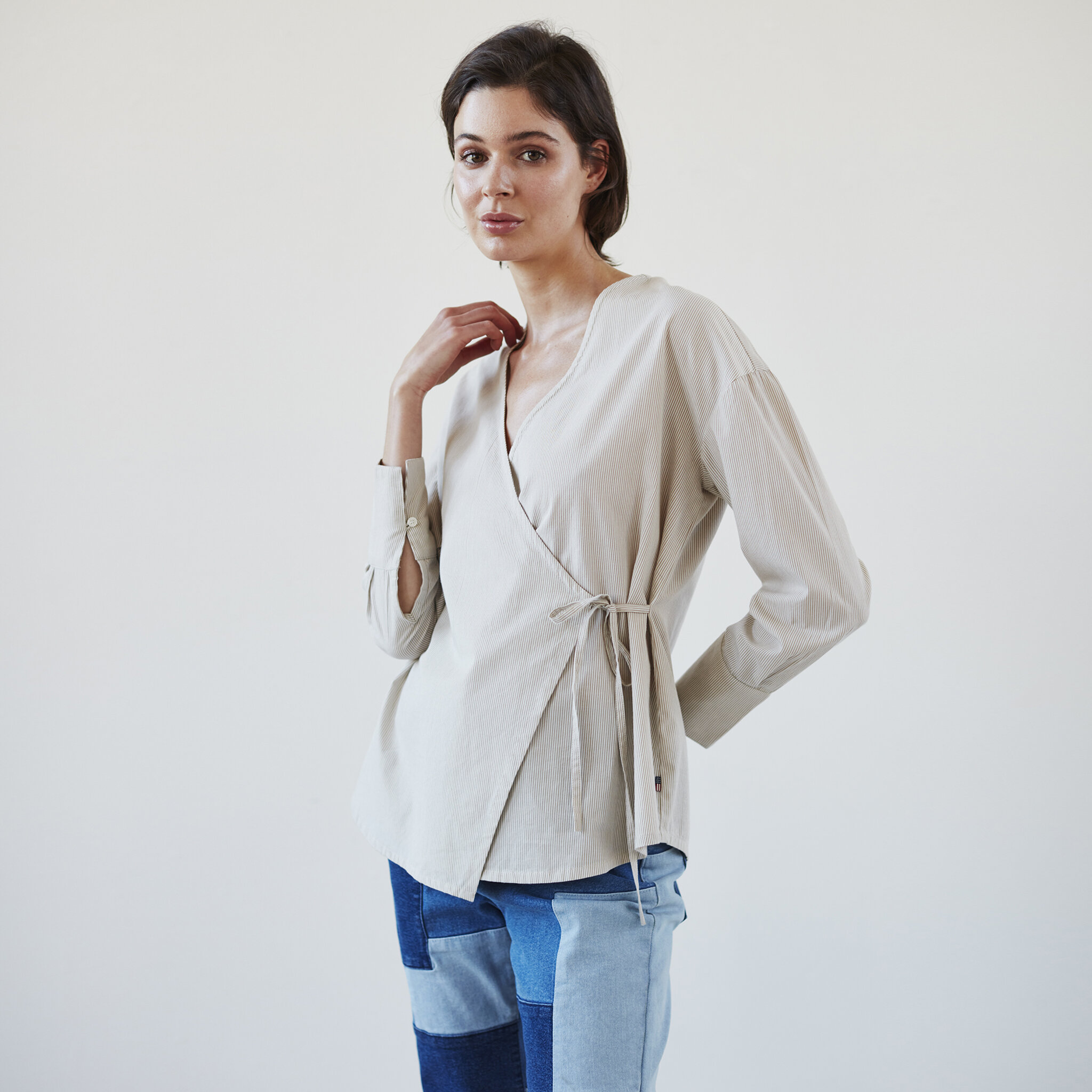 Brooklyn Organic Cotton Wrap Shirt