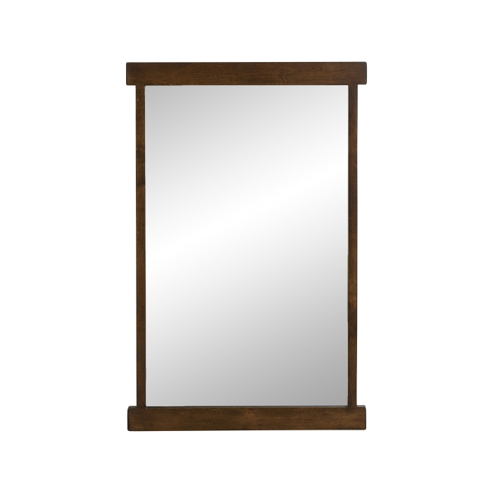 Spegel mörk träram 80 cm Nordal