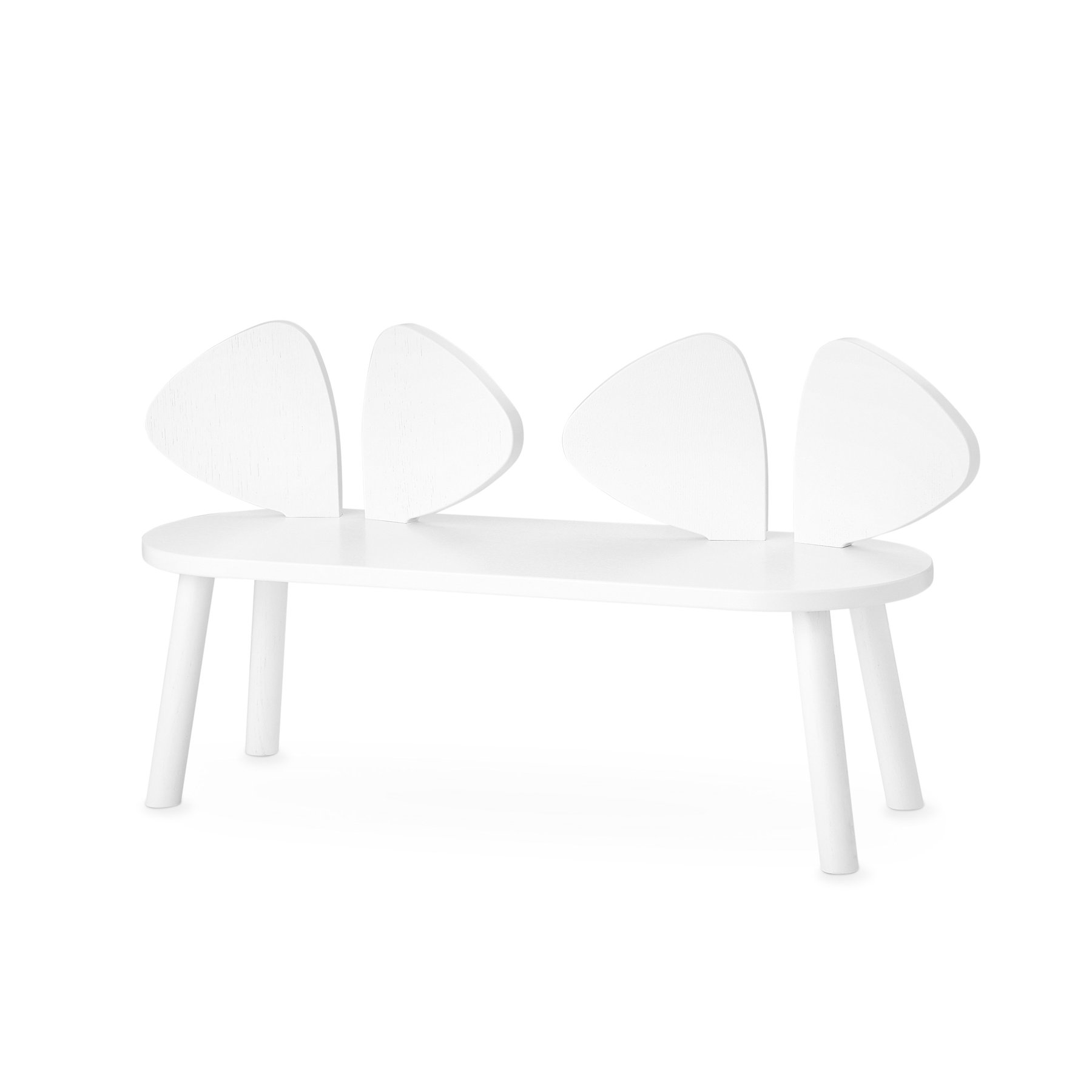 MOUSE BENCH vit barnbänk 2-5 år Nofred