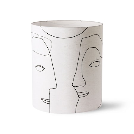 Printed Faces Lampskärm L