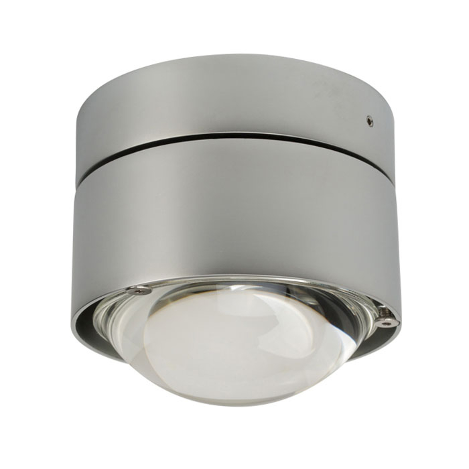 LED-taklampa Puk Plus, krom matt