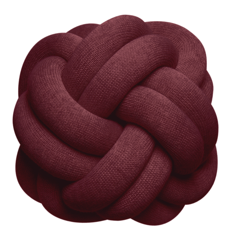 Design House Stockholm - Knot Kudde 30 cm Bordeaux