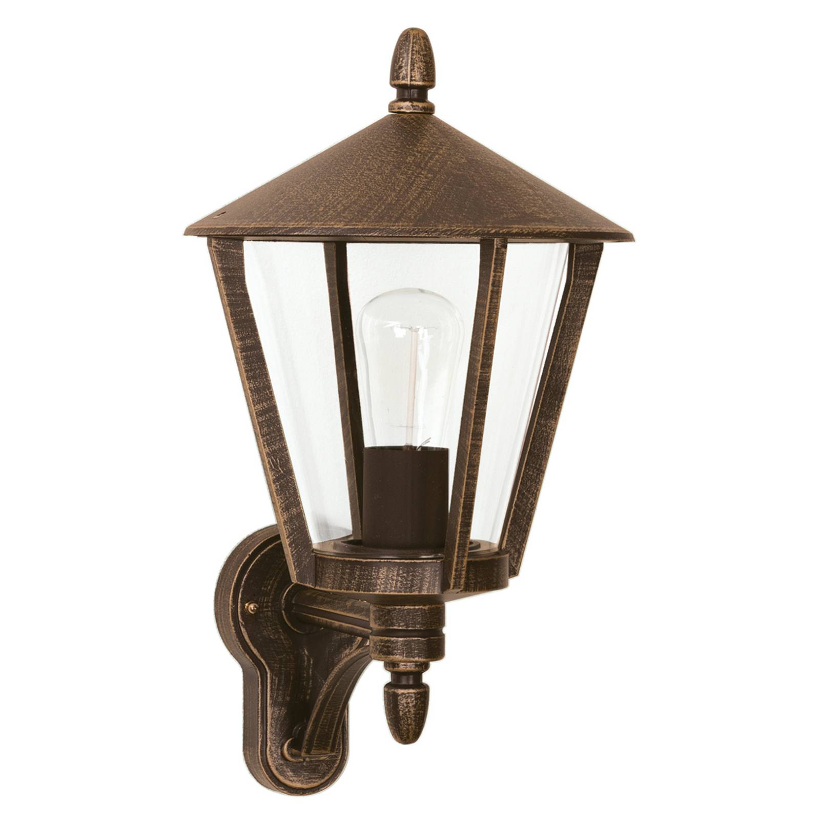 Utomhusvägglampa 668 i brun
