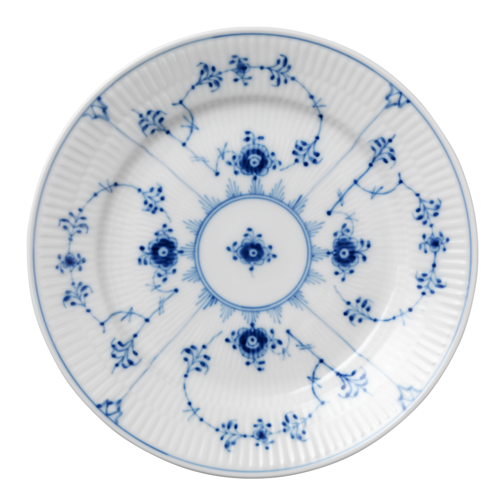 Royal Copenhagen - Blue Fluted Plain Tallrik flat 19 cm
