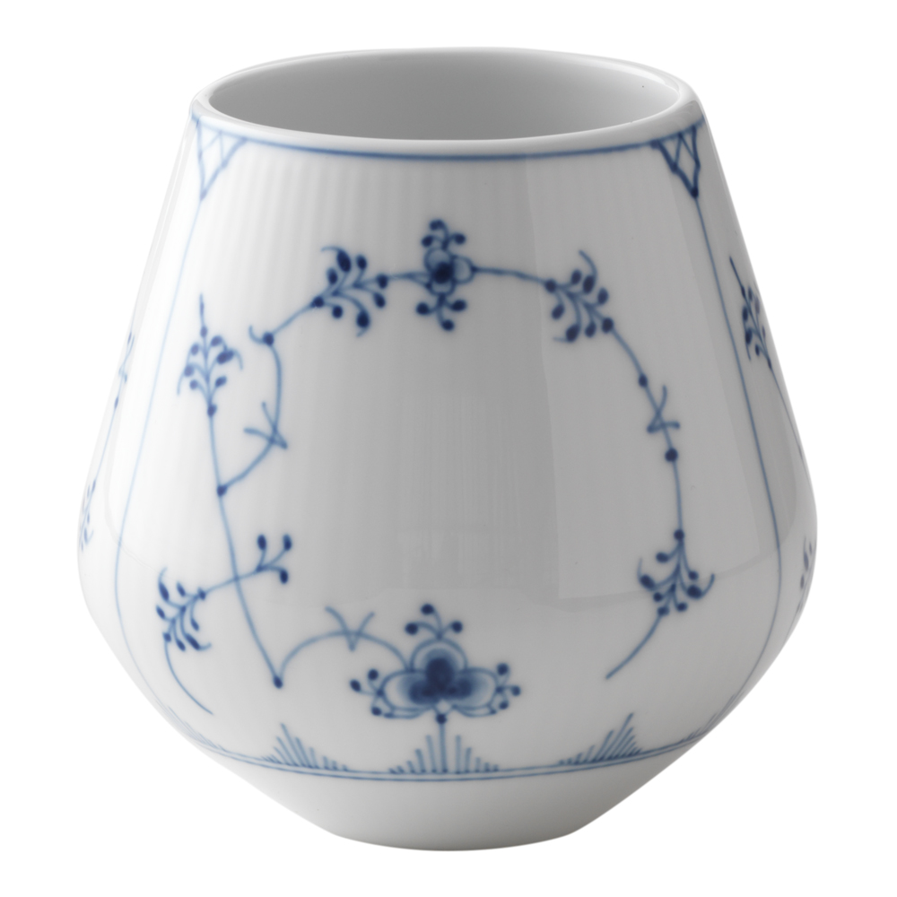 Royal Copenhagen - Blue Fluted Plain Vas 12 cm