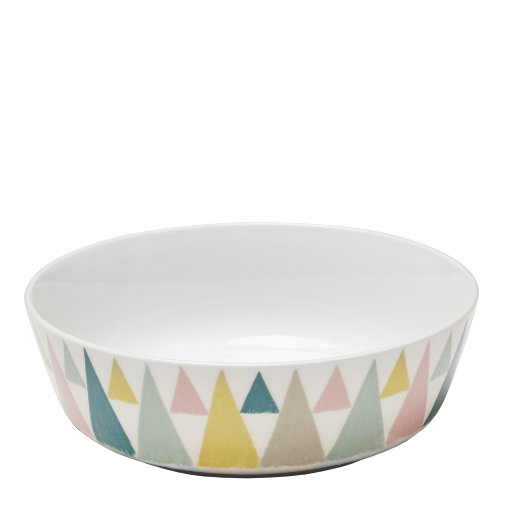 Littlephant - Littlephant Skål Triangle 15 cm Vit/Multi