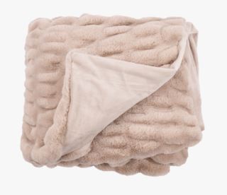 Hennie Pälsplädar Beige