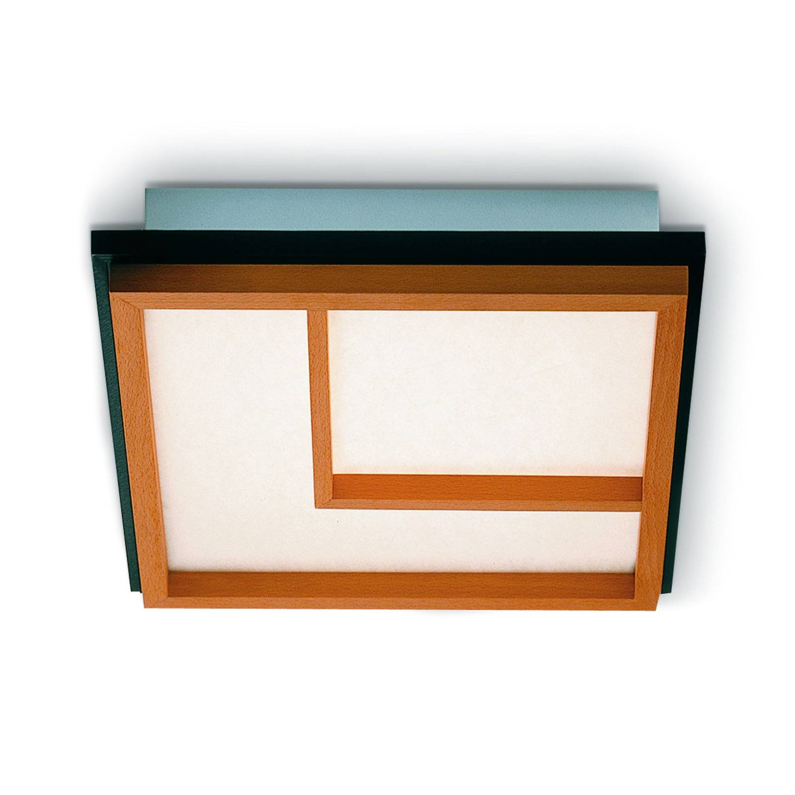Kyoto 2 – bokträ-LED-taklampa