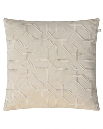 Nandi Kuddfodral Velvet Beige 50x50cm