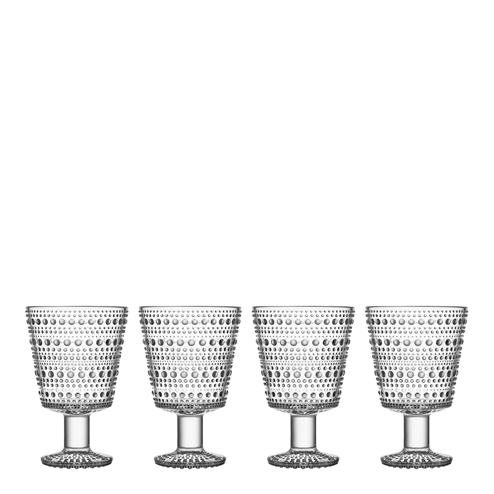 Iittala - Kastehelmi Glas på fot 26 cl 4-pack