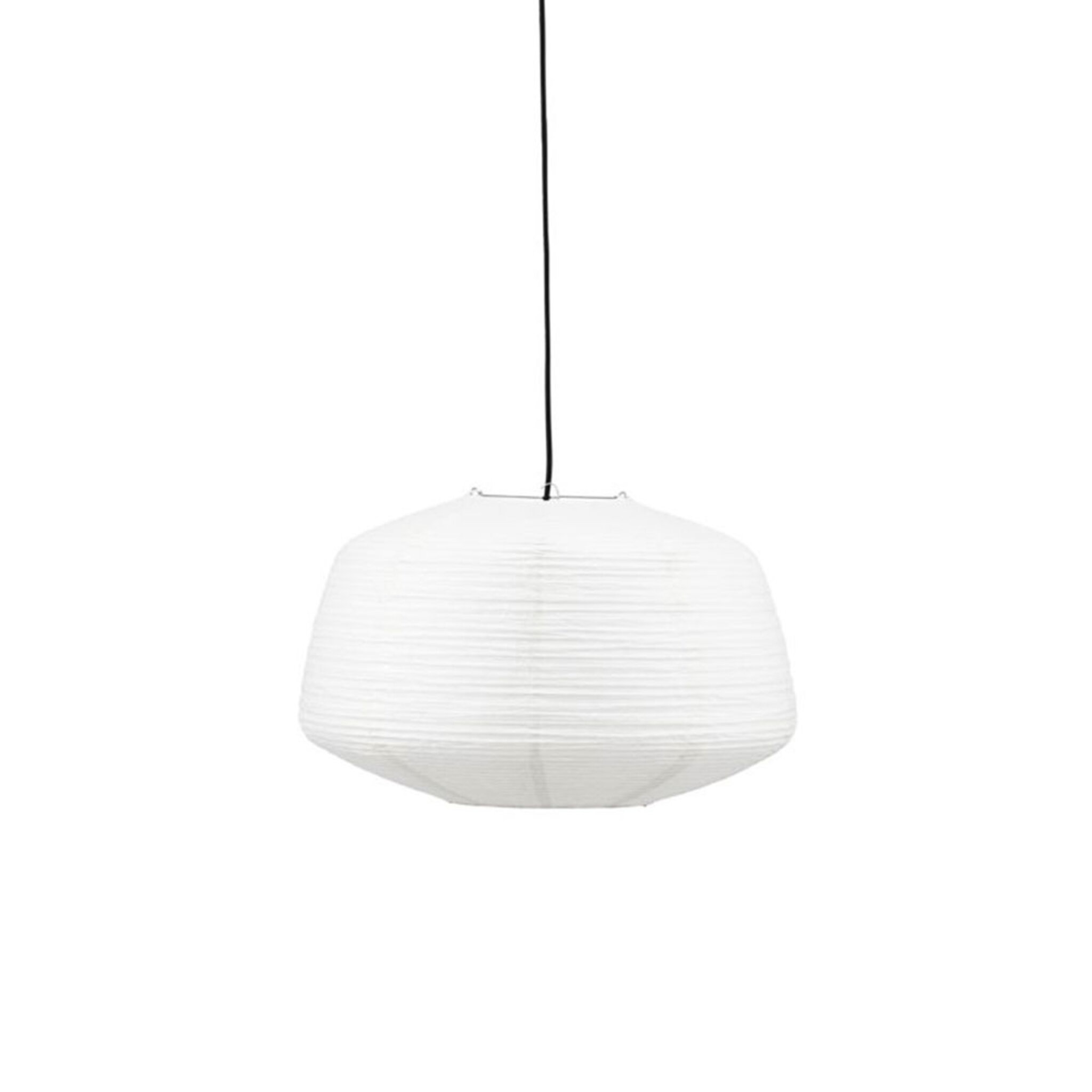 Lampskärm Bidar, Vit, h:32, dia:50cm