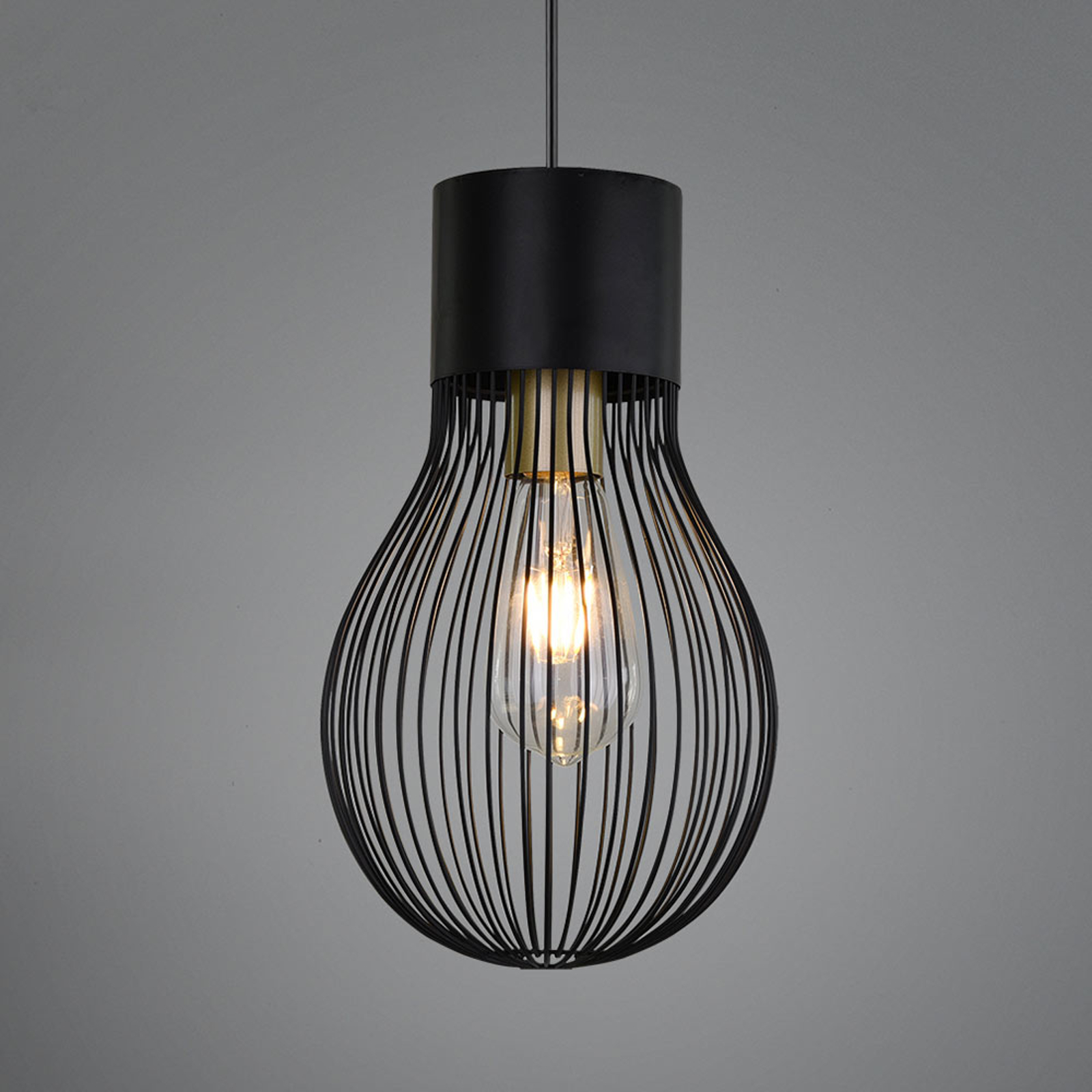 Hänglampa Dave, 1 lampa, svart