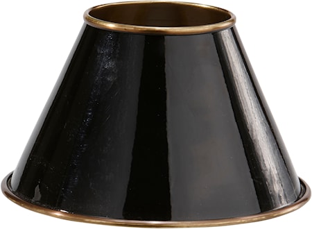 Classic Metallskärm Svart/Antikmäss 19cm