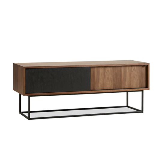 Virka Sideboard 120 cm låg valnöt / svart Woud