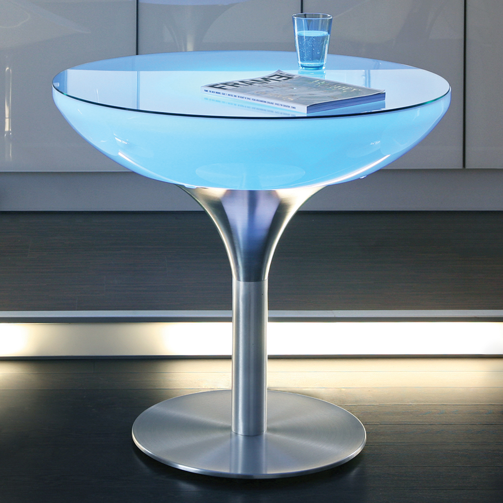 Styrbar bord Lounge LED Pro Accu 75 cm