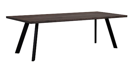 Fred matbord 240 mörkbrun ek/svart