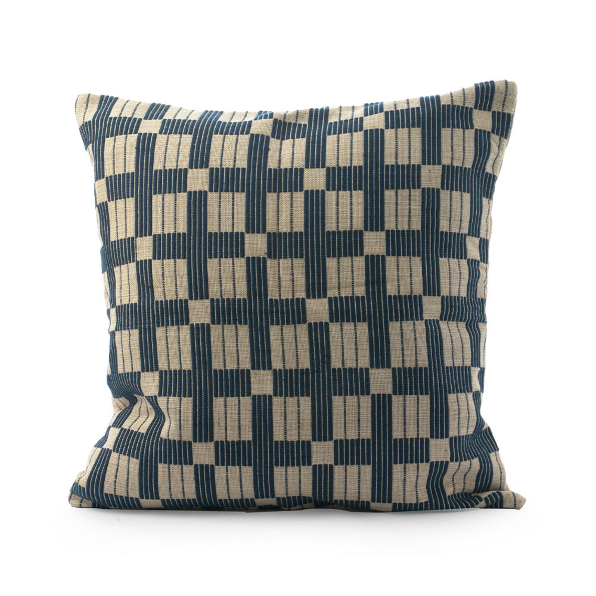 Kuddfodral 50x50 Denim Plaids Braided, 50X50