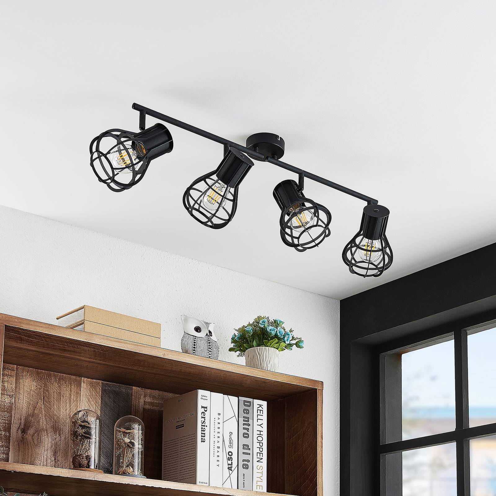 Lindby Nurja takspotlight, 4 lampor