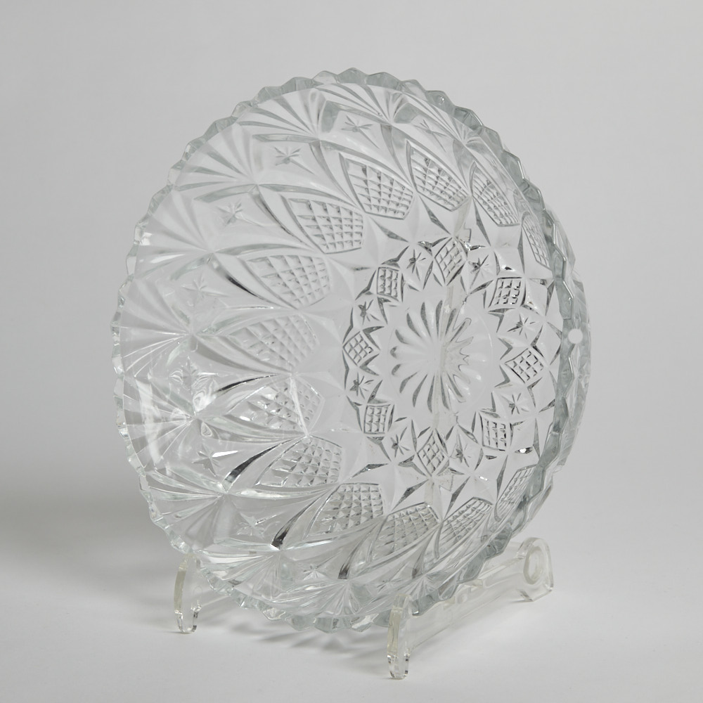 Vintage - SÅLD Skål Pressad Glas