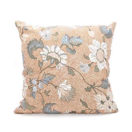 Kuddfodral Camel Flower Linen 50x50 cm