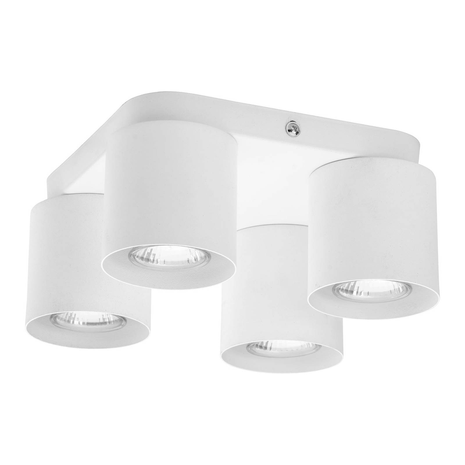 Taklampa Vico, 4 lampor, vit