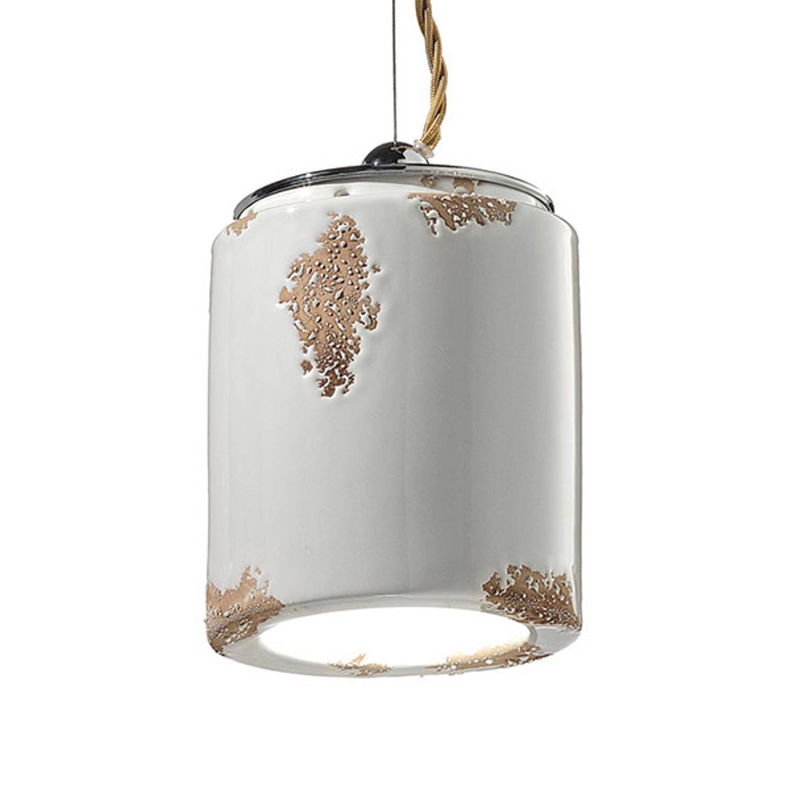 Vintage-pendellampa C984 vit