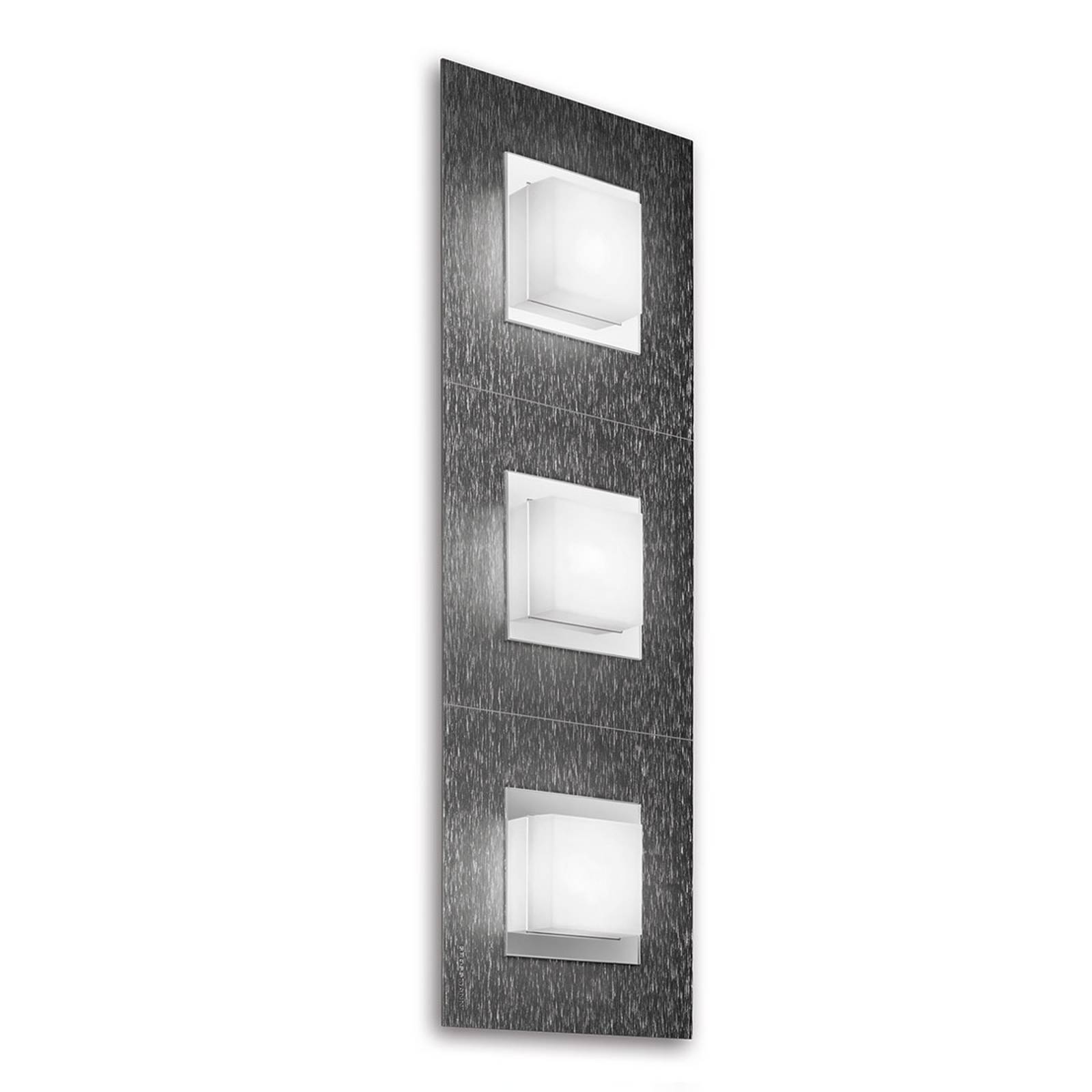 GROSSMANN Basic LED-vägglampa, 3 lampor, antracit