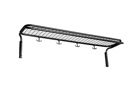 Classic L=1000 mm svart/svart hatthylla enkel omonterad