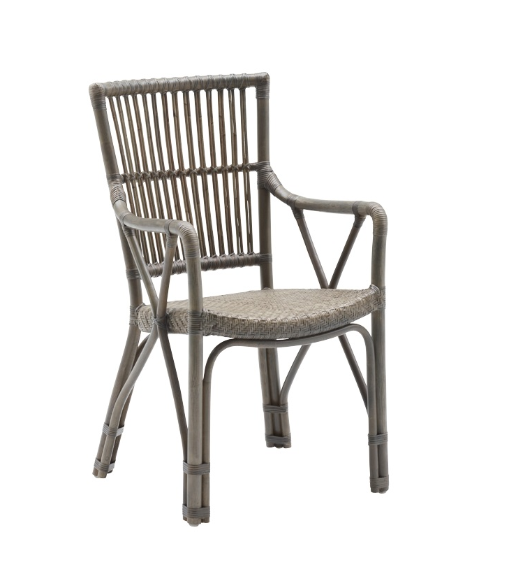 Piano matstol med karm taupe, Sika-Design