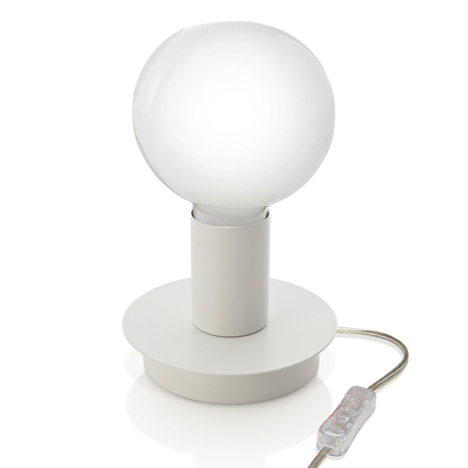 Puristisk bordslampa Lumetto - vit