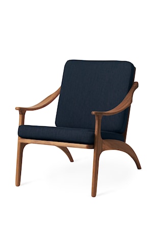 Lean Back Lounge Chair Granite Grey Teak