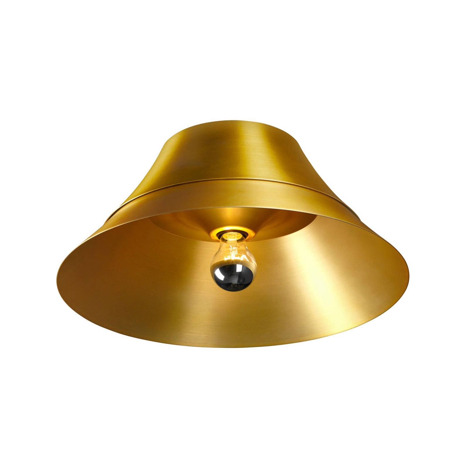 SLV Bato 45 taklampa E27 mässing, borstad