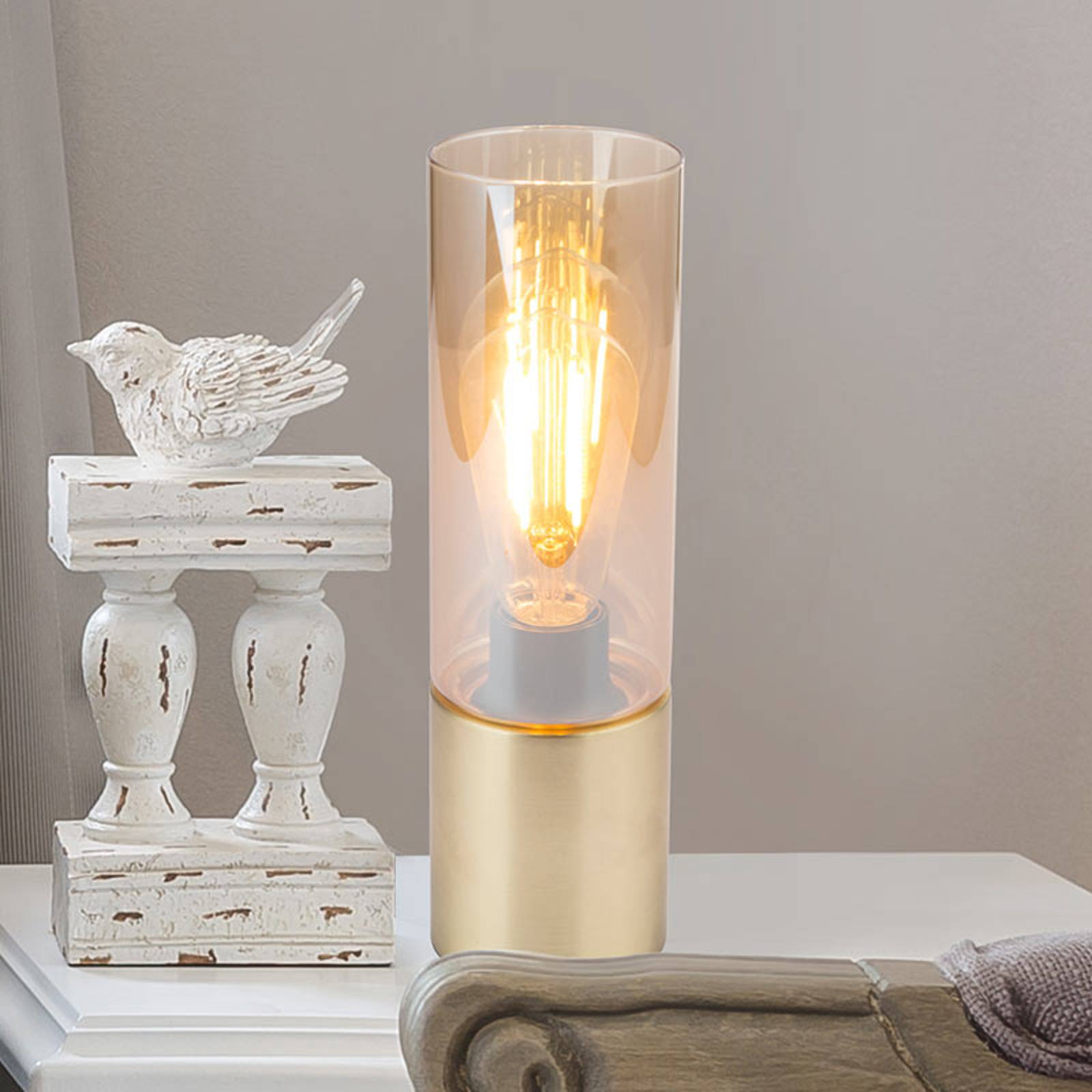 Dekorativ bordslampa Annika mässing