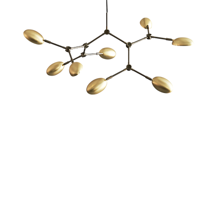 Drop Chandelier Mässing small