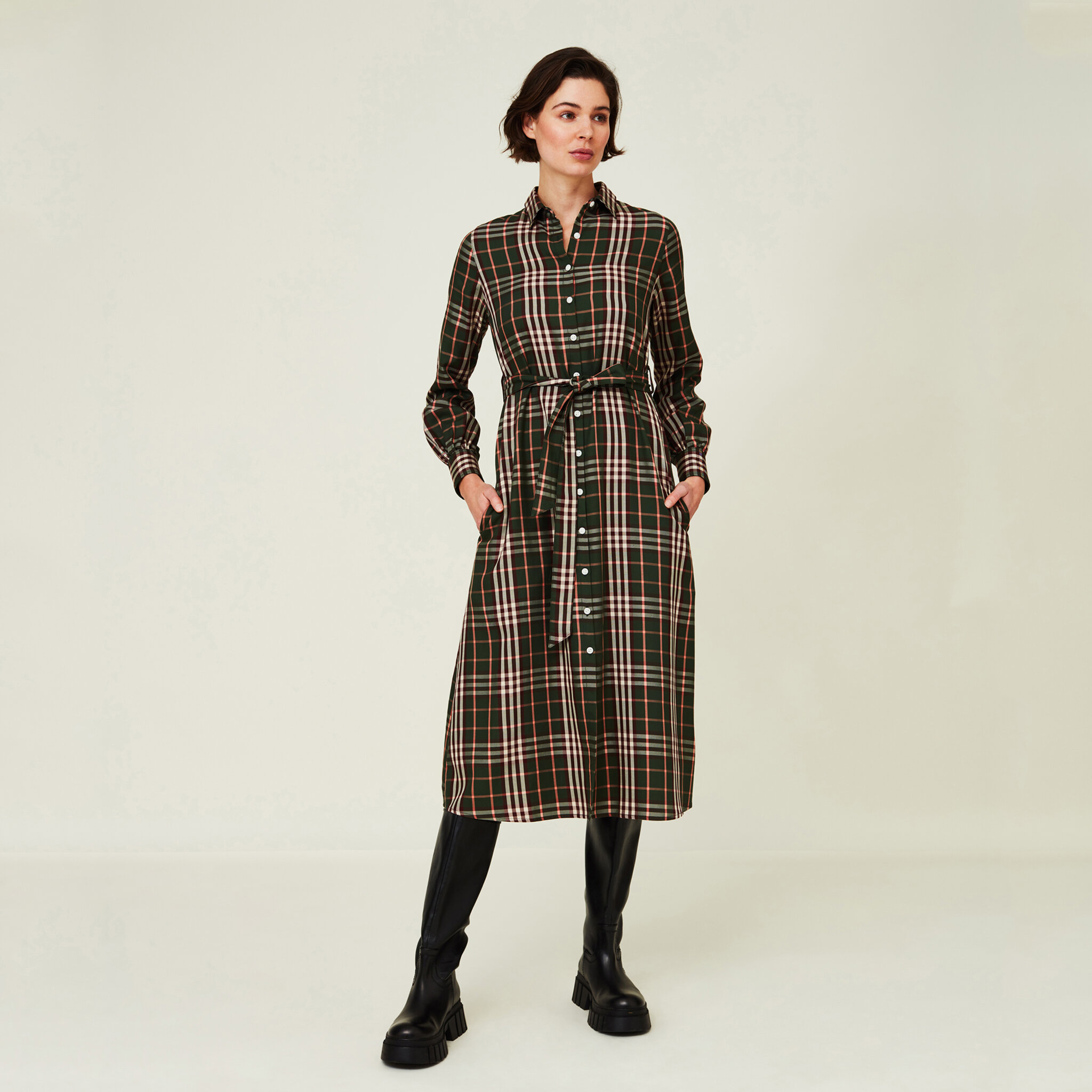 Kaitlyn Lyocell Shirt Dress