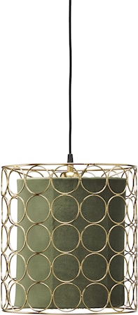 Taklampa Ring Guld/Grön